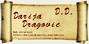 Darija Dragović vizit kartica